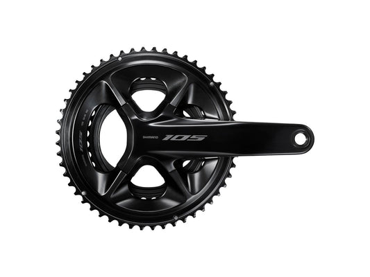 Shimano 105 FC-R7100 Crankset - 170mm 12-Speed 52/36t 110 Asymmetric BCD Hollowtech II Spindle Interface BLK