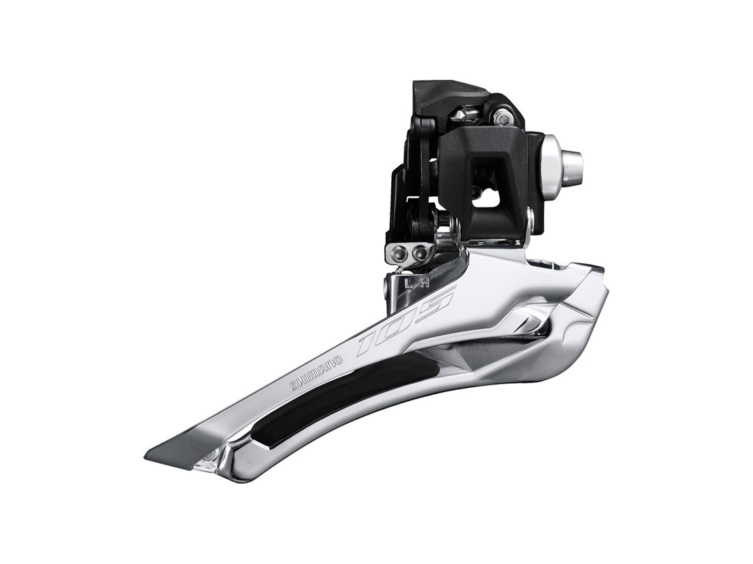 Front Derailleurs and Parts Shimano Shimano 105 FD-R7100-F Front Derailleur - 12-Speed Double Braze-On Down-Swing Down-Pull 52t Max Light Gray