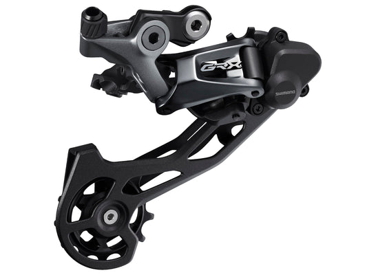 Shimano GRX RD-RX810 Rear Derailleur - 11-Speed Long Cage BLK With Clutch For 1x 2x 34t Low Sprocket Max