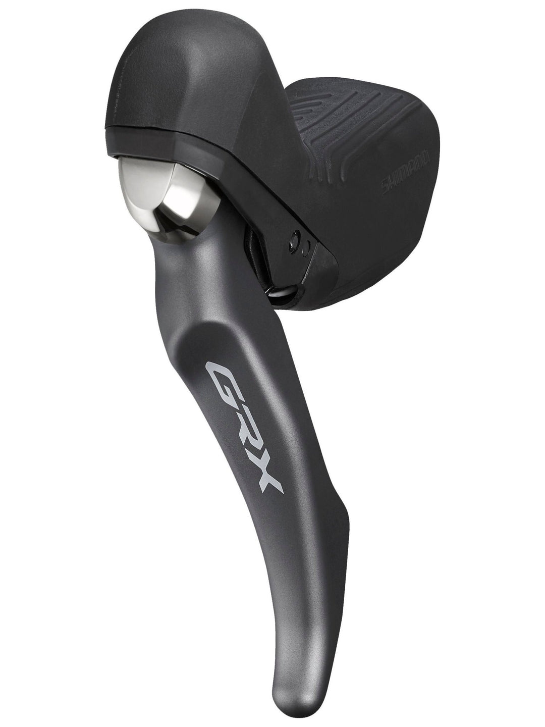 Disc Brake & Lever Shimano Shimano GRX BL-RX810/BR-RX810 Disc Brake Lever - Front Hydraulic Flat Mount Finned Resin Pads BLK Dark Slate Gray