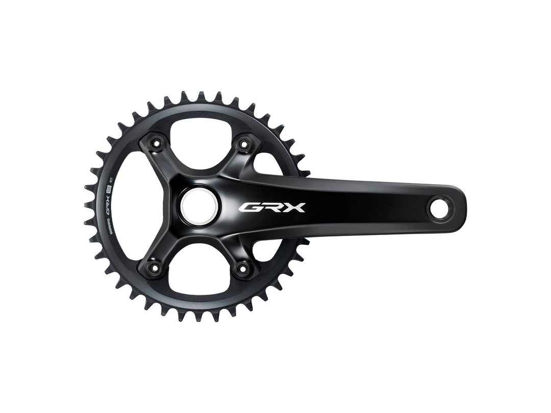 Cranksets and Arms Shimano Shimano GRX FC-RX820-1 Crankset - 175mm 12-Speed 40t 110 BCD Hollowtech II BLK Dark Slate Gray