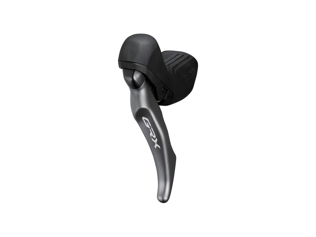 Brake/Shift Lever - Drop Bar Shimano Shimano GRX ST-RX820 Shift/Brake Lever BR-RX820 Hydraulic Disc Brake Caliper - Left/Front 2x Flat Mount Caliper BLK Dark Slate Gray
