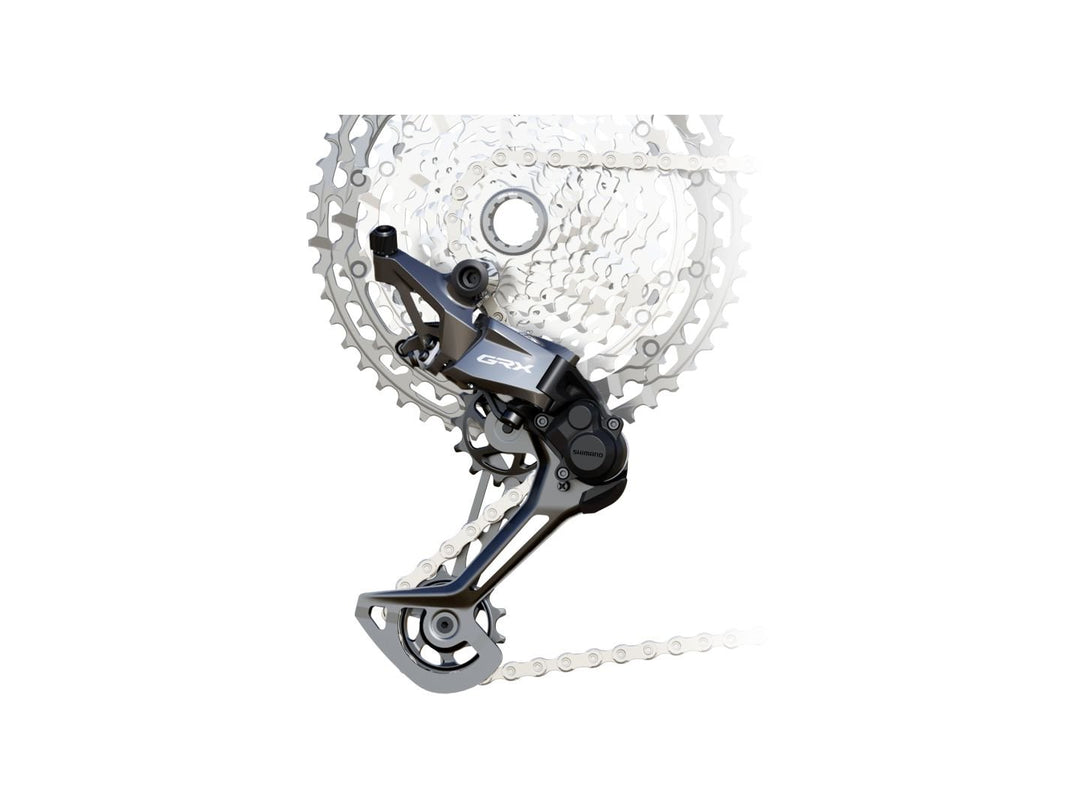 Rear Derailleurs Shimano Shimano GRX RD-RX822-SGS Rear Derailleur - 12-Speed Direct Mount Long Cage Shadow Plus Design 51t Max Low Light Gray