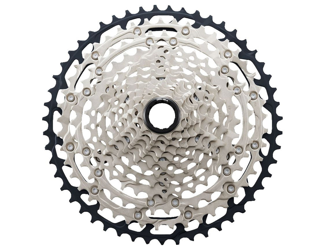 Cassettes and Cogs Shimano Shimano SLX CS-M7100 Cassette - 12-Speed 10-51t Silver/Black Micro Spline Gray