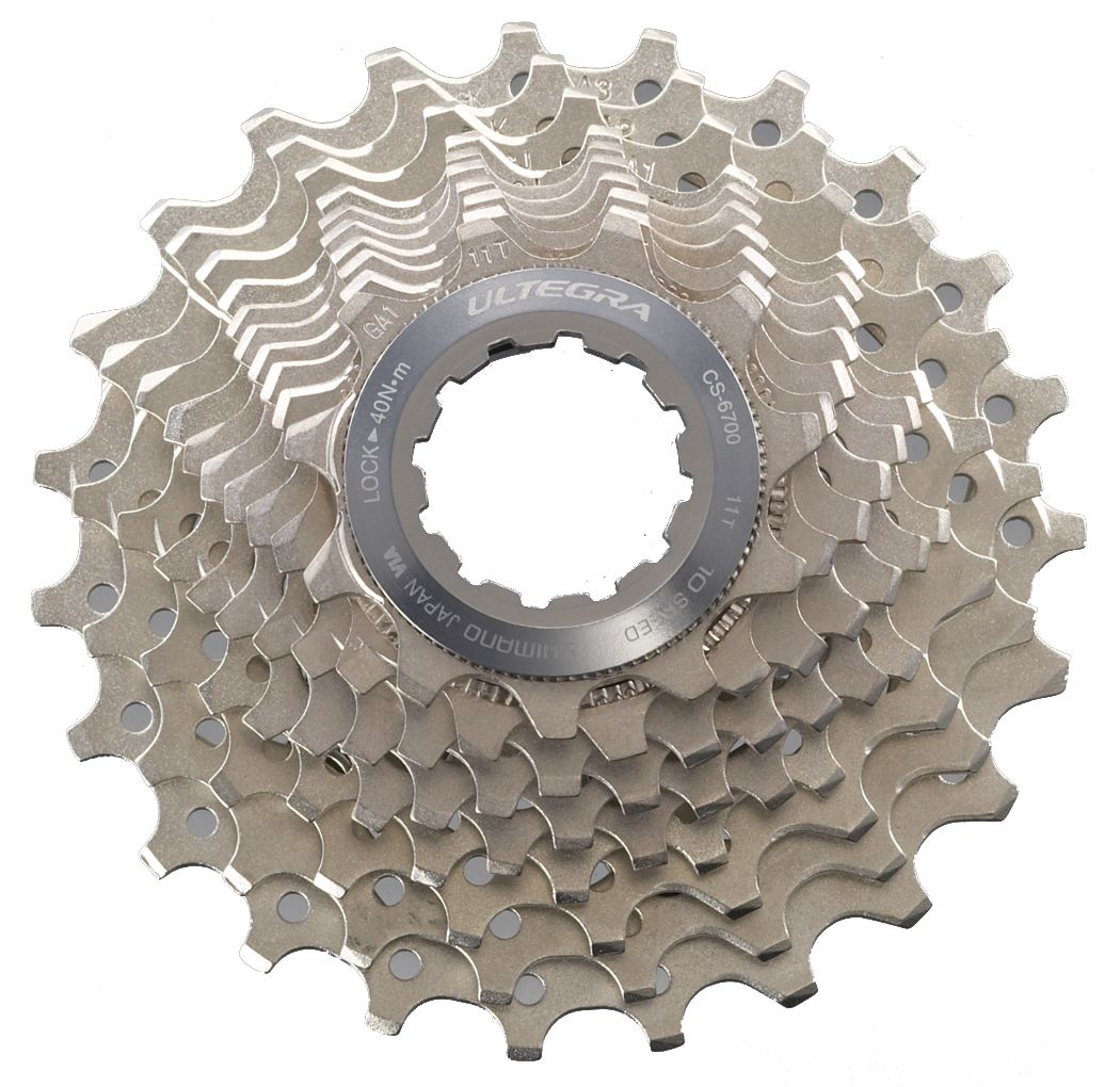 Cassettes and Cogs Shimano Shimano Ultegra CS-6700 Cassette - 10 Speed 11-28t Silver Rosy Brown