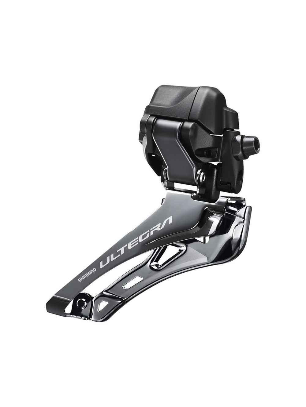 Front Derailleurs and Parts Shimano Shimano Ultegra FD-R8150 Di2 Front Derailleur - 2x12-Speed Braze-on Down Swing For 50-54t Max BLK/Silver Dark Slate Gray
