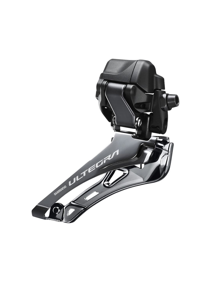 Front Derailleurs and Parts Shimano Shimano Ultegra FD-R8150 Di2 Front Derailleur - 2x12-Speed Braze-on Down Swing For 50-54t Max BLK/Silver Dark Slate Gray