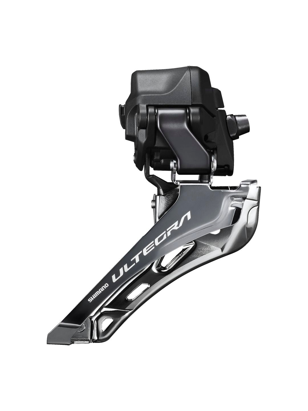 Front Derailleurs and Parts Shimano Shimano Ultegra FD-R8150 Di2 Front Derailleur - 2x12-Speed Braze-on Down Swing For 50-54t Max BLK/Silver Dark Slate Gray