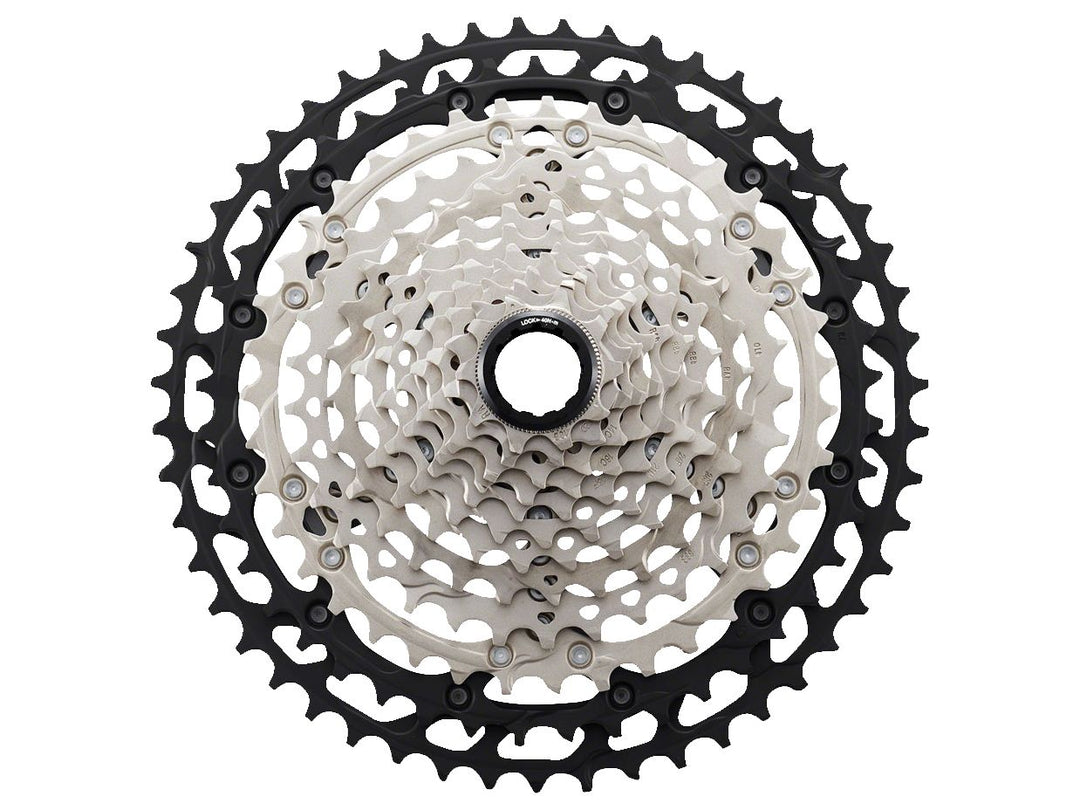 Cassettes and Cogs Shimano Shimano XT CS-M8100 Cassette - 12-Speed 10-51t Silver/Black Micro Spline Gray
