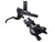 Disc Brake & Lever Shimano Shimano Deore XT BL-M8100/BR-M8100 Disc Brake Lever - Rear Hydraulic Post Mount 2-Piston Finned Pads I-SPEC EV Clamp Band BLK Dark Slate Gray