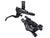Disc Brake & Lever Shimano Shimano Deore XT BL-M8100/BR-M8120 Disc Brake Lever - Rear Hydraulic Post Mount 4-Piston Finned Pads I-SPEC EV Clamp Band BLK Dark Slate Gray