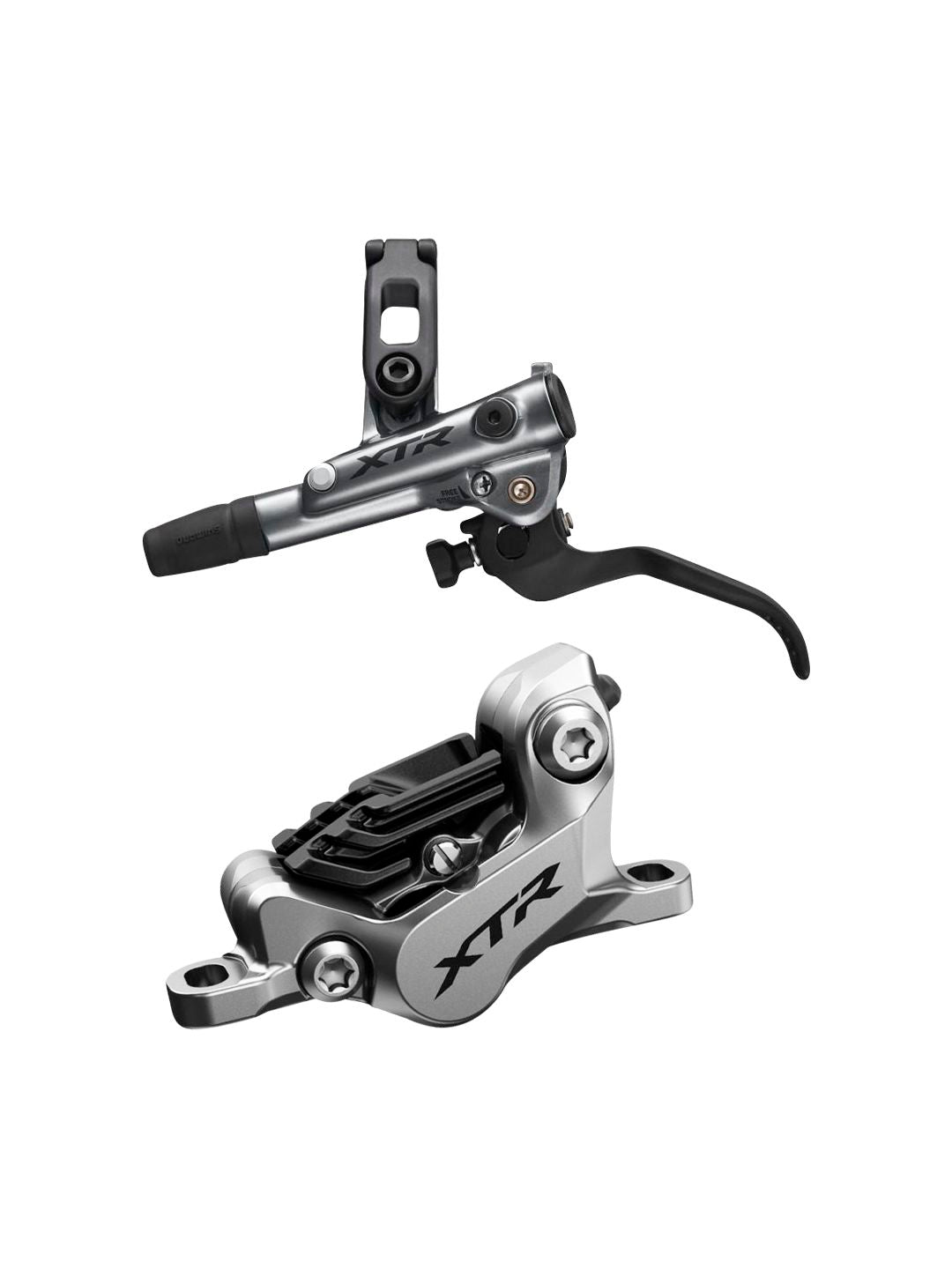 Disc Brake & Lever Shimano Shimano XTR BL- M9120/BR-M9120 Disc Brake Lever - Front Hydraulic Post Mount Finned Metal Pads Gray Dark Slate Gray