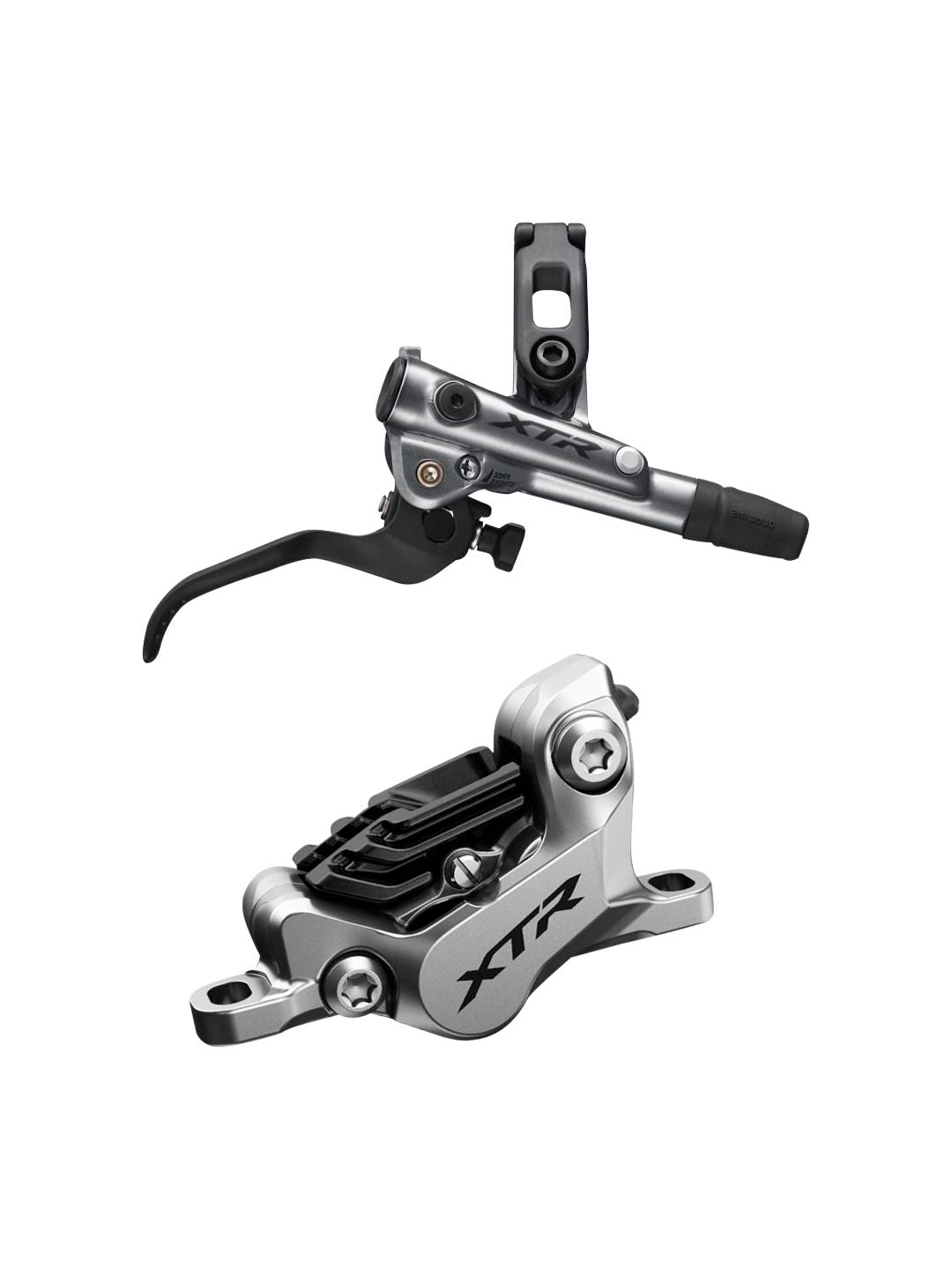 Disc Brake & Lever Shimano Shimano XTR BL- M9120/BR-M9120 Disc Brake Lever - Rear Hydraulic Post Mount Finned Metal Pads Gray Dark Slate Gray