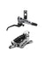 Disc Brake & Lever Shimano Shimano XTR BL- M9120/BR-M9120 Disc Brake Lever - Rear Hydraulic Post Mount Finned Metal Pads Gray Dark Slate Gray