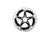 Disc Rotor Shimano Shimano XTR RT-MT900-M Disc Brake Rotor - 180mm Center Lock Silver/Black Light Gray