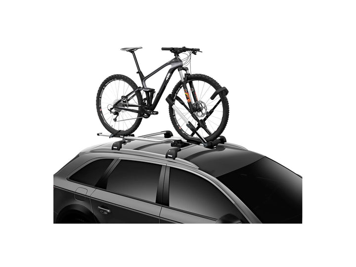 Roof Rack Bike Carrier Thule Thule 599000 Upride Roof Rack Upright Bike Carrier - 1 Bike Dark Slate Gray