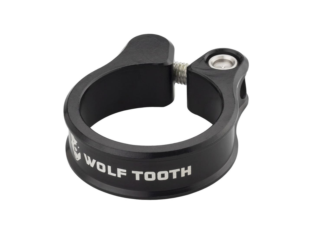 Seatpost Parts and Accessories Wolf Tooth Wolf Tooth Seatpost Clamp - 34.9mm Bolt-On Black Dark Slate Gray