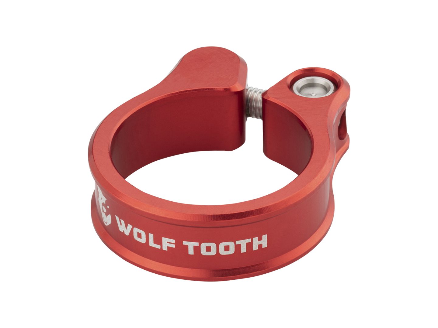 Wolf Tooth Seatpost Clamp - 31.8mm Bolt-On Red