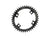 Chainrings Wolf Tooth Wolf Tooth Elliptical Shimano 110 Asymmetric BCD Chainring - 42t 110 Asymmetric BCD 4-Bolt Drop-Stop For Shimano Cranks BLK Dark Slate Gray