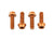 Water Bottle Cage Parts Wolf Tooth Wolf Tooth Water Bottle Cage Bolts - Set/4 Aluminum Orange Chocolate