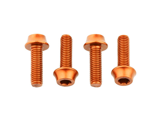 Wolf Tooth Water Bottle Cage Bolts - Set/4 Aluminum Orange