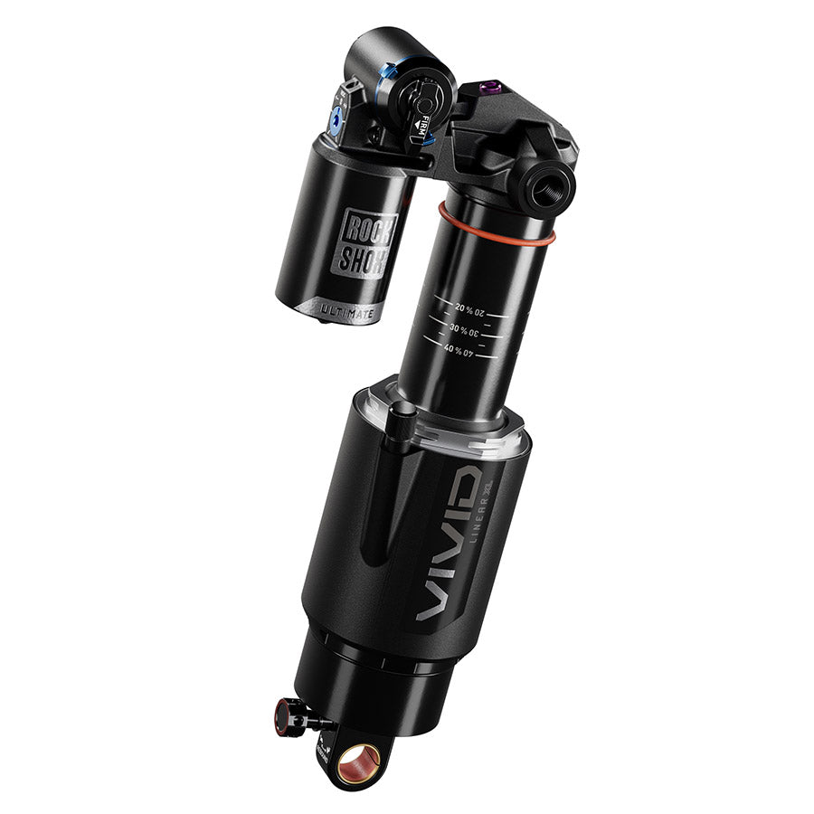 RockShox Vivid Ultimate RC2T Rear Shock - 205 x 57.5 mm Linear XL Air 2 Tokens Reb 55 / Comp 34 L/O 45 Standard Trunnion D1