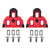 Exustar SPD-SL Road Cleats  Red SPD-SL 4.5° Float