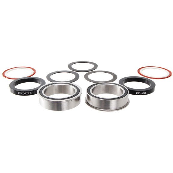 Bottom Brackets Enduro Enduro BB92 to 30mm Stainless Steel Bottom Bracket Gray