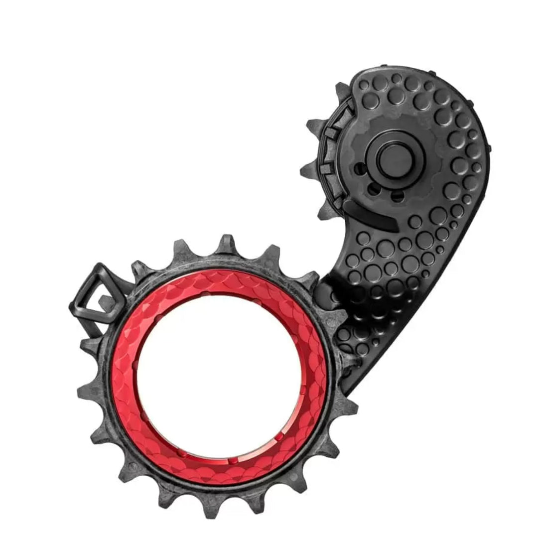 Absolute Black Carbon-Ceramic Hollow Cage Shimano Red  