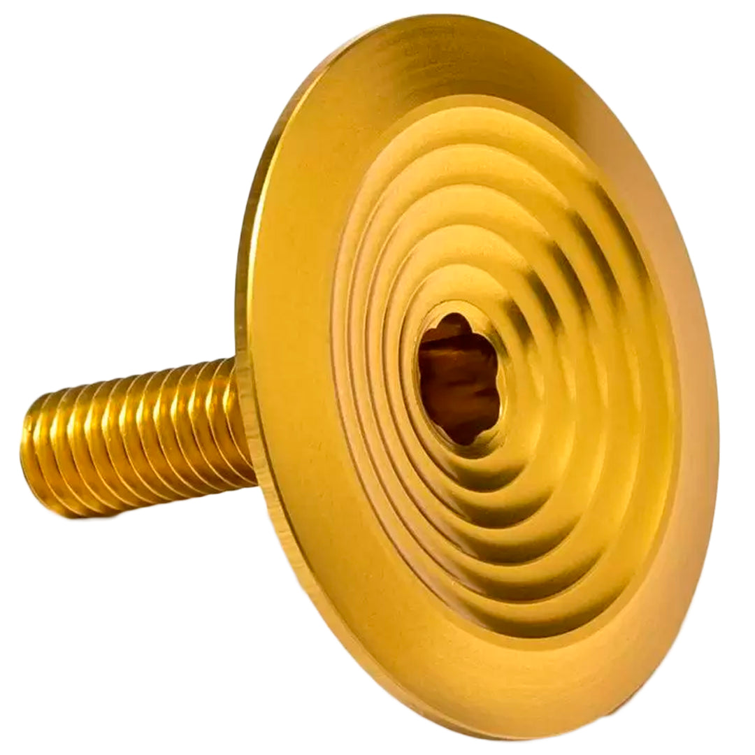 Headset Top Caps Absolute Black absoluteBLACK Integrated Headset Top Cap and Bolt - Gold Goldenrod