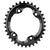 Chainrings Absolute Black absoluteBLACK Oval 96 BCD Chainring Shimano XT M8000 - 32t 96 Shimano Asymmetric BCD 4-Bolt Narrow-Wide BLK Dark Slate Gray