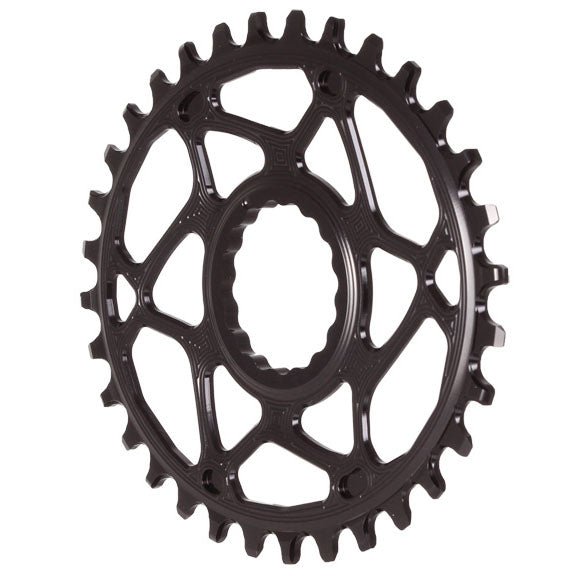 Chainrings Absolute Black Absolute Black Spiderless Cinch DM Oval Chainring 32T - Black Dark Slate Gray