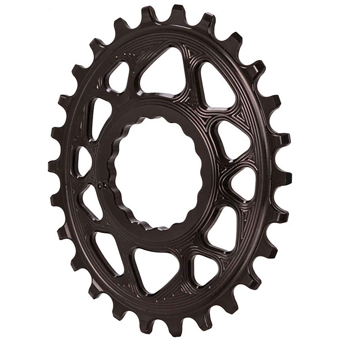Chainrings Absolute Black absoluteBLACK Oval Narrow-Wide Direct Mount Chainring - 26t CINCH Direct Mount 3mm Offset BLK Dark Slate Gray