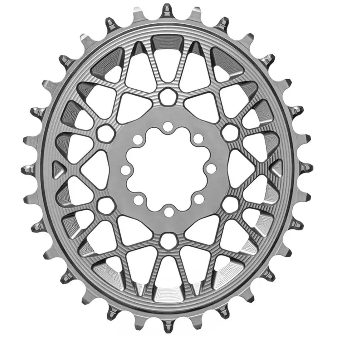 Chainrings Absolute Black Absolute Black Oval SRAM T-Type DM 8-Hole Boost Chainring 32T Titan Dark Gray