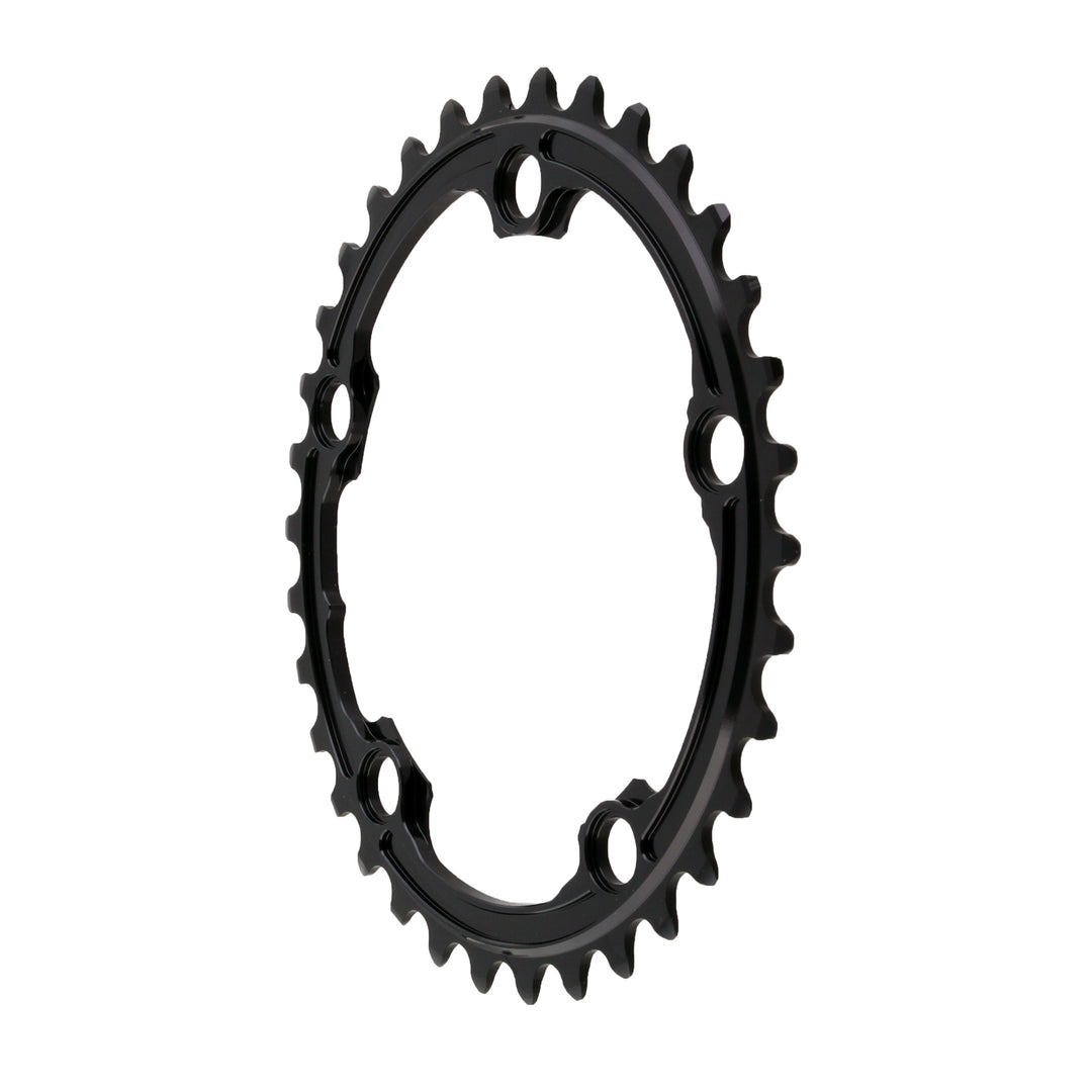 Chainrings Absolute Black Absolute Black Premium Oval Road Chainring 5x110BCD 36T - Black Dark Slate Gray