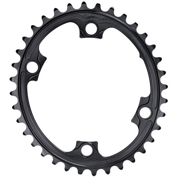 Chainrings Absolute Black absoluteBLACK Premium Oval 110 BCD Road Inner Chainring Shimano Dura-Ace 9000 - 36t 110 Shimano Asymmetric BCD 4-Bolt BLK Dark Slate Gray