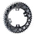 Chainrings Absolute Black Absolute Black Premium Oval Road Chainring 4x110BCD 50T - Black Gray