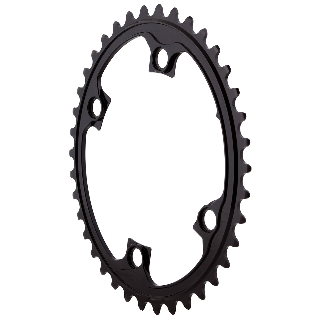 Chainrings Absolute Black Absolute Black Premium Oval Road 38T Shimano 9100/8000 - Black Dark Slate Gray