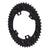Chainrings Absolute Black absoluteBLACK Premium Sub-Compact Oval 110 BCD Road Outer Chainring - 46t 110 Shimano Asymmetric BCD 4-Bolt BLK Dark Slate Gray