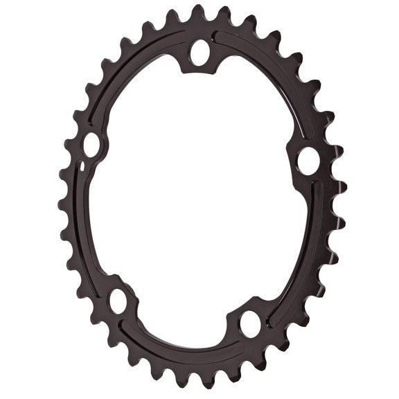Chainrings Absolute Black absoluteBLACK Premium Oval 110 BCD Road Inner Chainring SRAM - 34t 110 BCD 5-Bolt BLK Dark Slate Gray