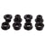 Chainring Bolts and Hardware Absolute Black absoluteBLACK Chainring Bolt Set - Short Bolts and Nuts Set of 4 Black Dark Slate Gray