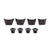 Nuts & Bolts Absolute Black Absolute Black Bolt Cover Dura Ace 9000 Black Dark Slate Gray