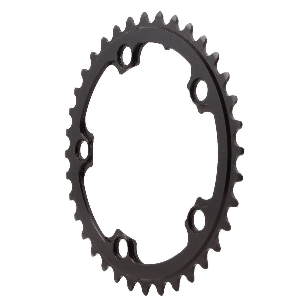 Chainrings Absolute Black absoluteBLACK Premium Round 110 BCD Road Inner Chainring - 36t 110 BCD 5-Bolt For 52/36 Combination BLK Dark Slate Gray