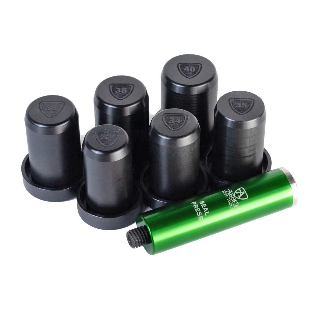 Fork, Shock, & Dropper Tools Abbey Tools Abbey Tools Front Fork Seal Press Set Dark Slate Gray