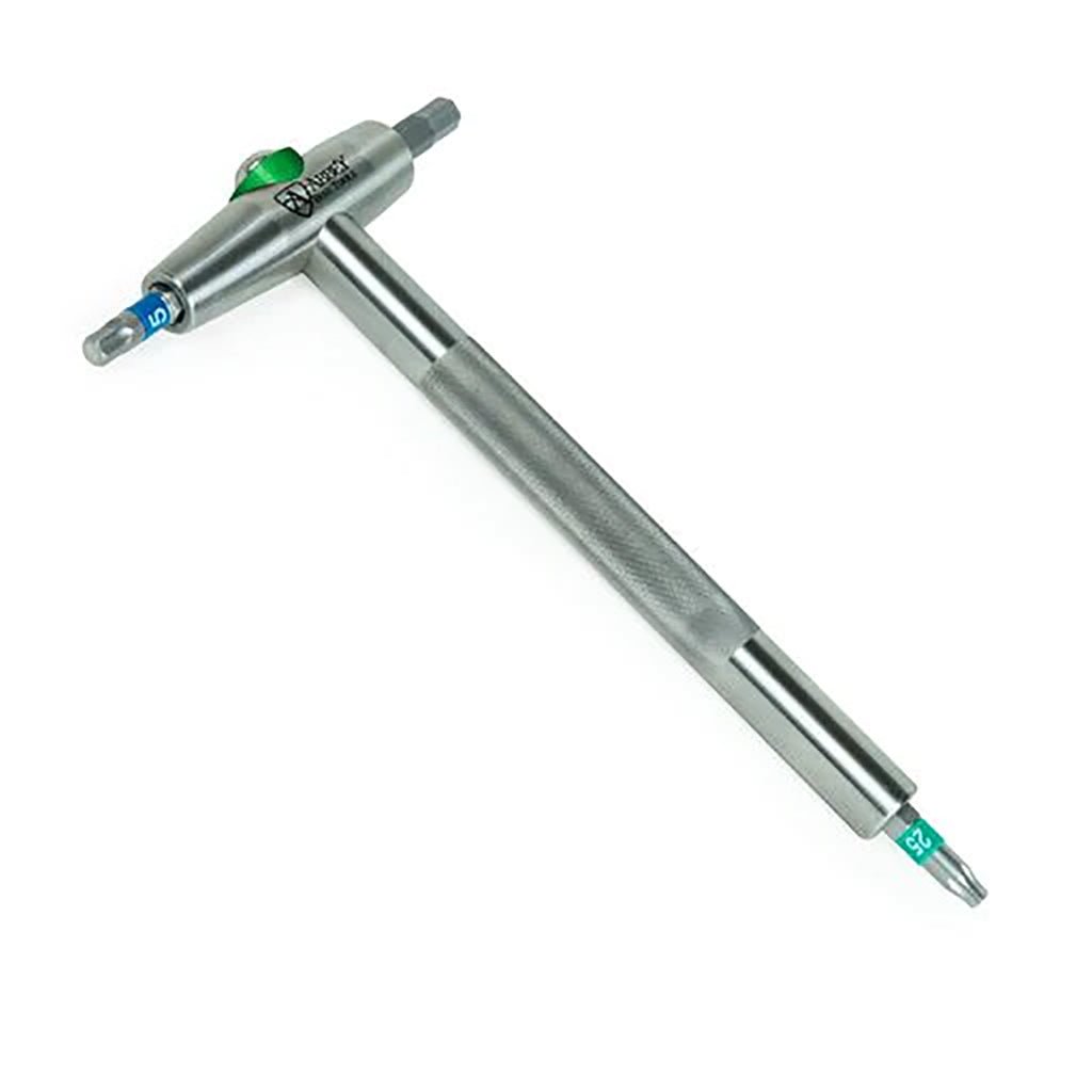 Hex Wrench Abbey Tools Abbey Tools T-Way Multi-Tool with Bit Set Gray