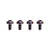 Silca Sicuro Ti bottle cage bolts Set Purple Anodized Set of 4