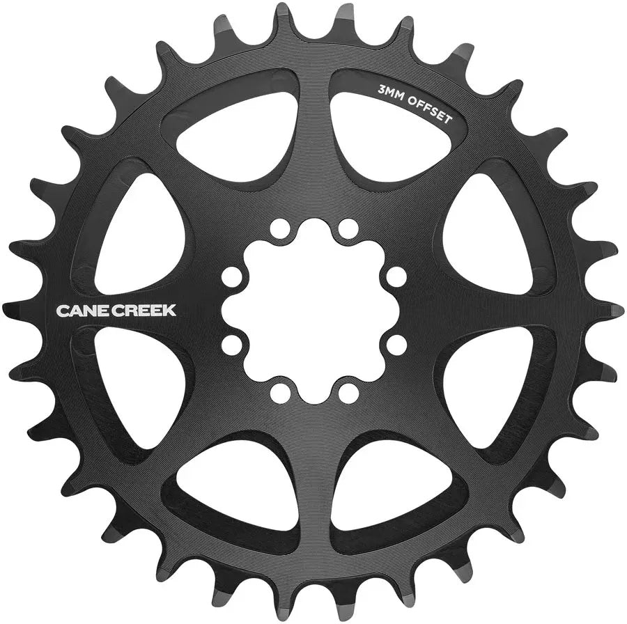 Cane Creek Direct Mount Chainring - 32t 8-Bolt Direct Mount 3mm Offset Black