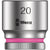 Wera Tool 8790 HMB ZYKLOP 3/8" Drive Socket 20mm