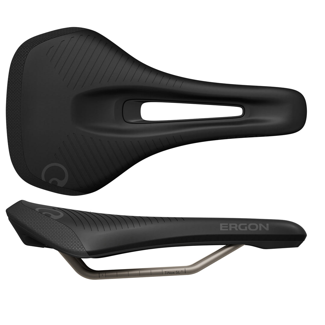 Ergon SMS Pro Saddle - TiNox SL Black Women's Small/Medium