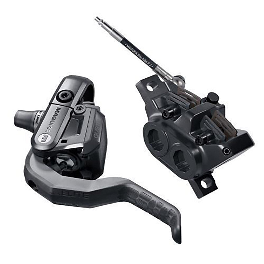Magura Gustav Elite MTB Hydraulic Disc Brake Front or Rear Post mount Disc: Not included 328g Black